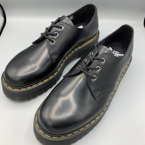 Dr Martens 1461 QUAD SMOOTH LEATHER PLATFORM SHOES